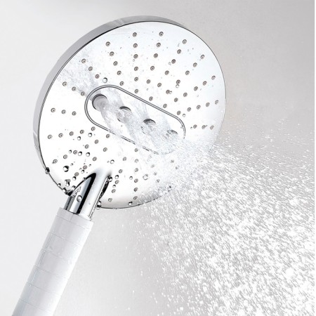 Shower set of Wasserkraft a044, watering can 3 modes, stand, chrome-3