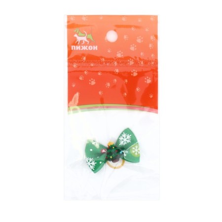 New Year's elastic band "Christmas tree", green-1