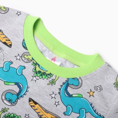 Pajama for the boy "Elf", the color is gray, height 122 cm-4
