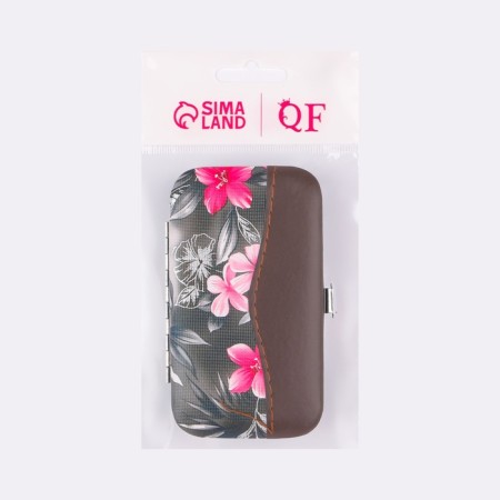 Manicure set "Flowers", 7 objects, in case, color mix-8