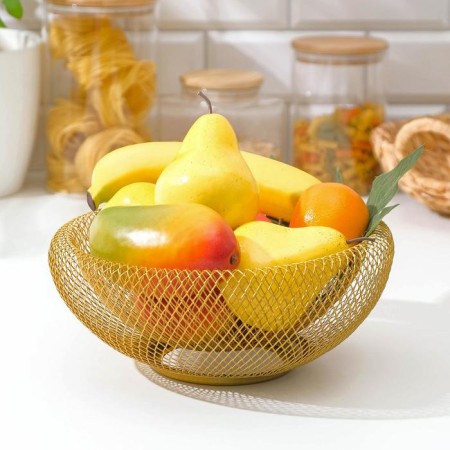 Fruit vase "plexus", 25 × 25 × 10, bronze color-2