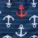 Battle cowards kaftan "anchor", height 110-116 (32), blue