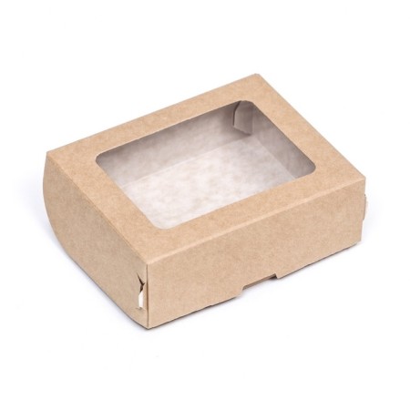 Container for removal, with a window, craft, 10 x 8 x 3.5 cm-2