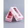 Box with a shell for 3 sweets, with a “present” window, 13 x 5 x 3.3 cm. Confectionery packaging