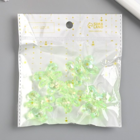 Busina Plastic for creativity "Bear" Green 3.1x3x1.5 cm-4