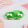 Hair gum "Frog" (set 2 pieces) Green