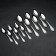 A set of cutlery "Ambassador", 24 items, decorative box, silver color