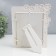 Photo frame plastic 15x20 cm "forget -me -nots" white, rhinestones 27x22 cm