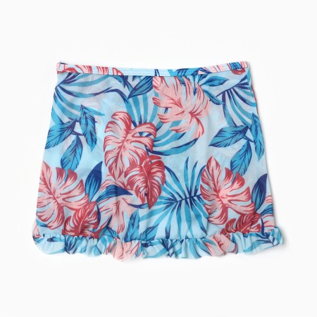 Separate swimsuit for girls, blue color, height 116-122 cm-4