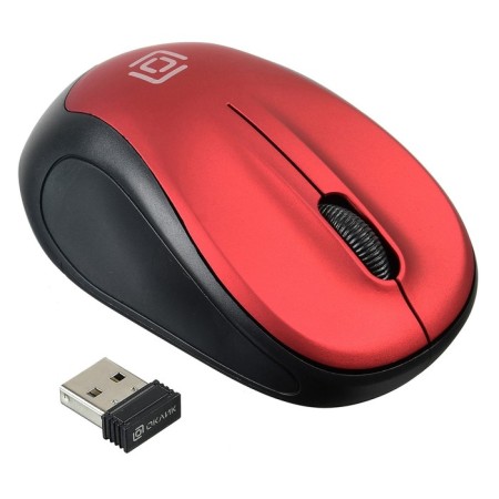 Mouse call 665MW Black/Red optical (1600DPI) wireless USB for laptop (3but)-5