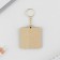 Key keychain "Wooden" Allergies "4.5 x 5 cm