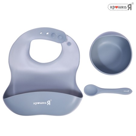 Feed for feeding, food silicone, gray color-1