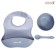 Feed for feeding, food silicone, gray color