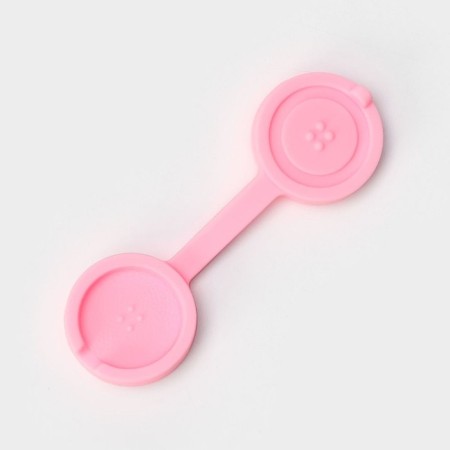 Mold "Button", silicone, 9.5 × 2.9 cm, pink color-1