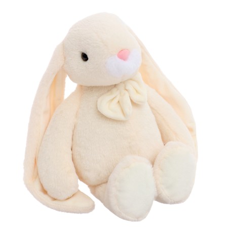 Soft toy "Bunny Zach", Latte color, 28 cm
