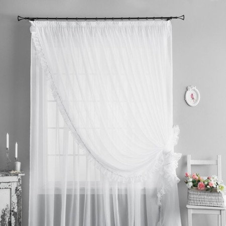 Tulle "vintage", size 400x270 cm, white color-1