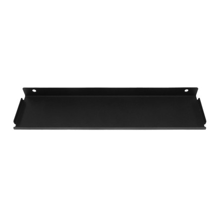 Metal shelf 290x70 mm for storage on a perforated panel, black-4
