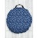 Pillow Siddle "Pattern on a blue background", decorative, d = 52 cm