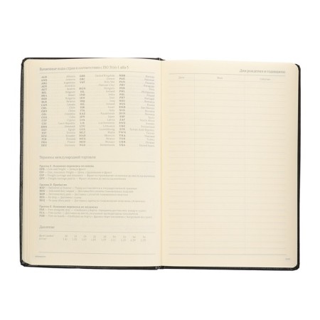 Deliciper of Leduced A5, 160 sheets Megapolis, hard cover, artificial leather, black-12
