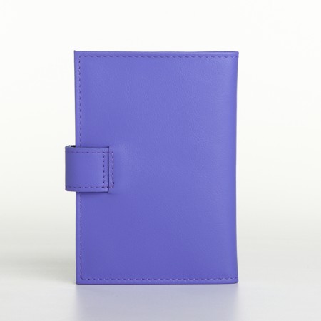 Cover for auto documents on the button, textura, lilac color-1