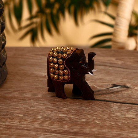 Souvenir "Elephant" wood 8 cm-1