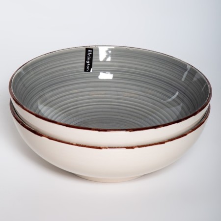 Set of bowls Elrington “Aerial Graduation. Light graphite ", 23 cm, 1.7 l, 6 pcs-7