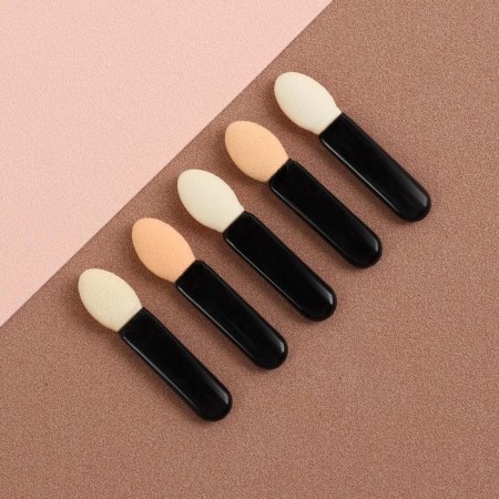 A set of shadow applicators, 5 pcs, 3.8 cm, black color
