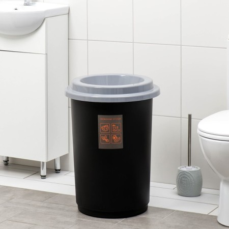 Eco Garbage bucket, 50 l, gray color-1