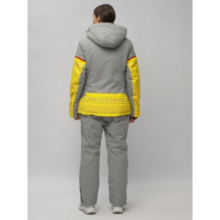 Ski suit female, size 58, yellow color-23
