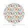 The tablecloth "Field sketches", round, Saten, d = 150 cm