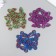 Decor "Butterflies" mix 5.5x4.5 cm set 6 pcs foam glitter
