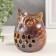 Aroma lamp ceramics "Filin. Droplets" Brown 7.5x8x10 cm