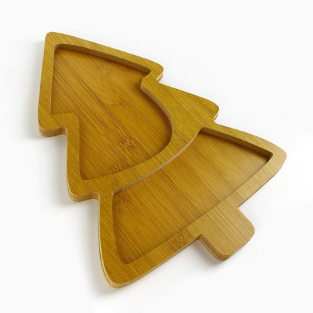 New Year. Menzhitsa wooden "Christmas tree", 22.4 x 30 cm-1