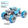 Radio-controlled machine "Jeep-Akobat", 4WD, gesture control, operates on the battery, blue color
