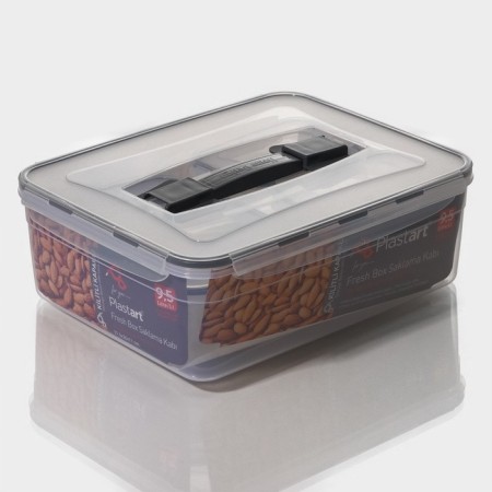 A set of containers rectangular, 6 pcs: 5.5 l, 1.4 l, 0.8 l, 0.7 l, 0.7 l, 0.4 liters-1