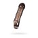 Toyfa Xlover nozzle to increase the size with vibration, TPE, black, 15.5 cm