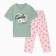 Female home set (T -shirt/pants) "Koala", green/pink color, size 62