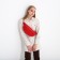 Cross-Bodi, L-Craft on the zipper, long belt, red color