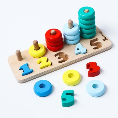 Pyramid "Accounts" Foundation, 5 removable digits, 15 parts, 21 × 7.5 × 7.3 cm-1