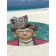Pareo and beach rug Frida Art, D = 150 cm