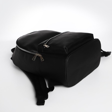 City textura backpack, black color-4