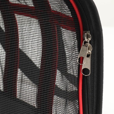 Striped-striped bag 35*23*22 cm, red-6