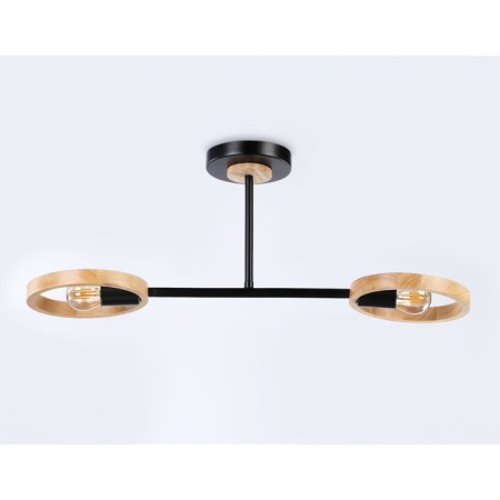 Suspended Ambrella Traditional Loft TR8244, E27, Black, Light Wood-3