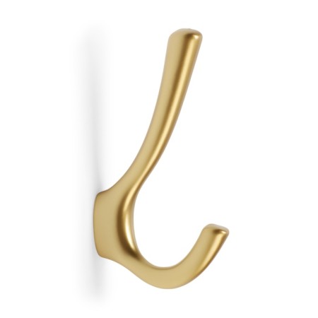 Furniture hook CAPPIO TKD029, two -rod, color mat gold