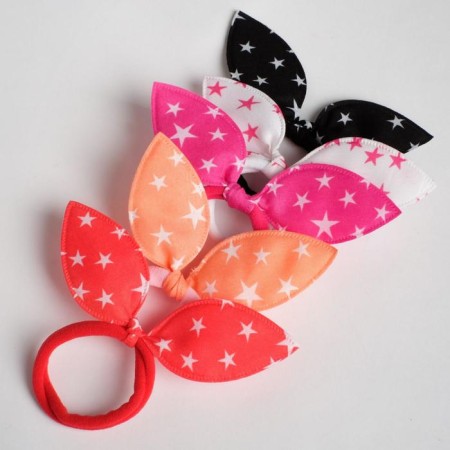 Hair elastic bands, “ears” set, unicorn, 10 pcs.-4