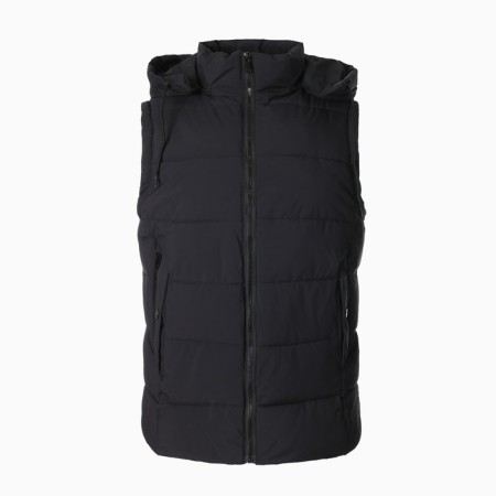 Warm vesty male, black color, size 52-8
