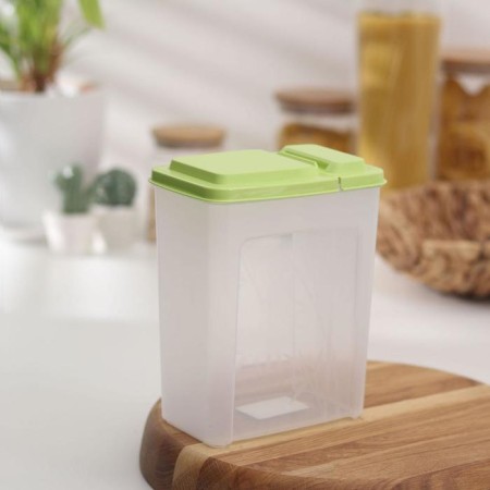 Capacity for bulk products, 1.75 liters, green color-6