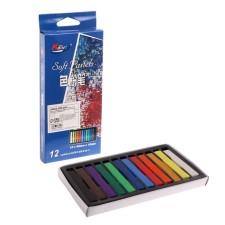 Pastel art, professional dry, 12 colors in a cardboard box