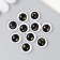 Decor (cabochon) for creativity glass "Eye with stars" d = 1.2 cm
