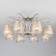 Liona 8x40W E14 chandelier silver